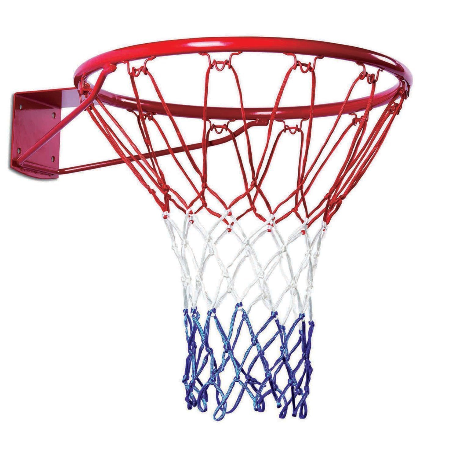HENCO Basketball Ring 18 Inch Diametre for Size 5 and Size 6 and Size 7 (2 Ring+2 NET+8 FASTNERS) Alley