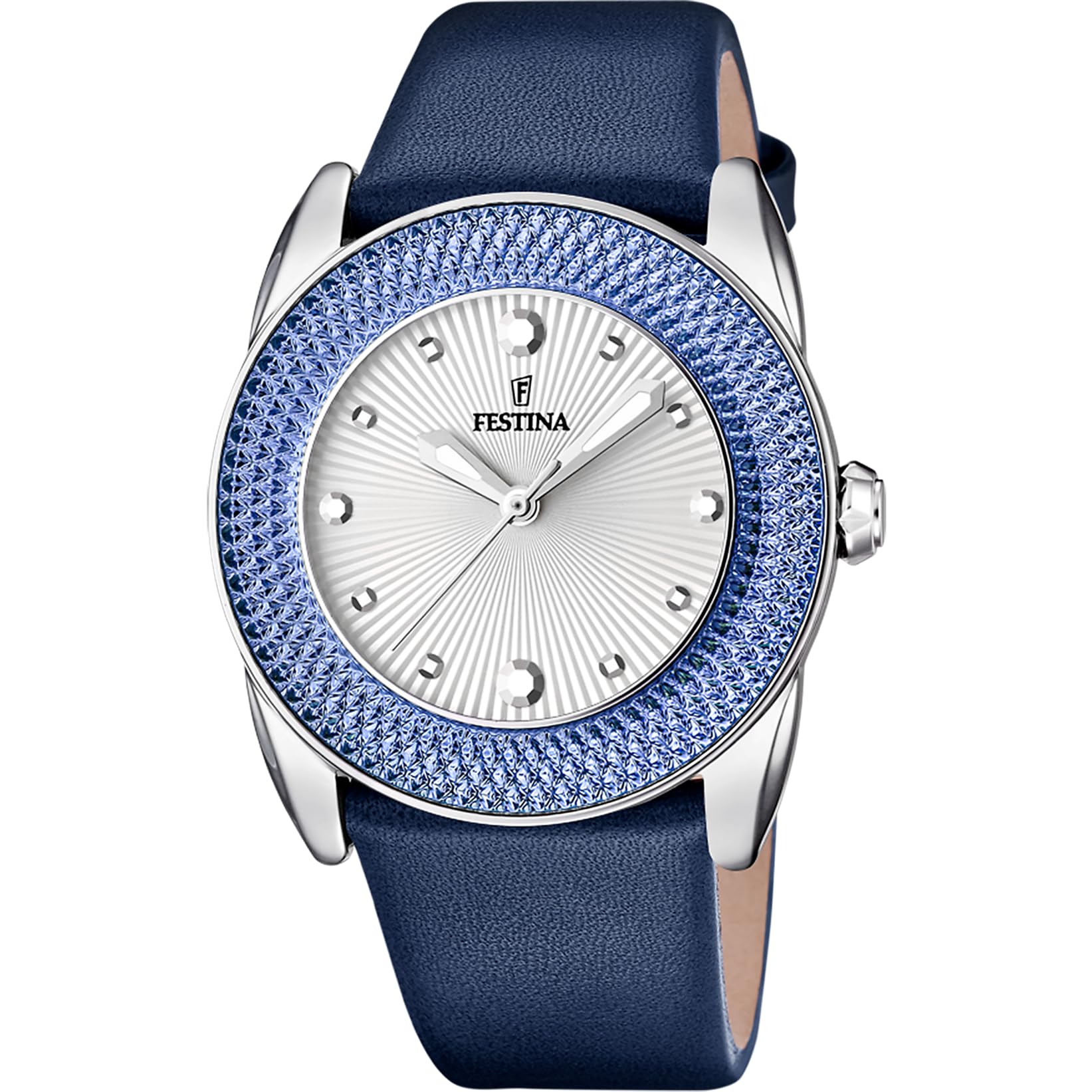 Festina Montre pour femme F16591/8 Special Prices Boîtier en acier inoxydable 316l Argenté Bracelet en caoutchouc