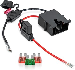 12V Battery Wire Harness Connector with Dual Fuse Protection – Extra Safe Replacement Adapter for Fisher-Price Power Wheels Ride-On Toy Cars