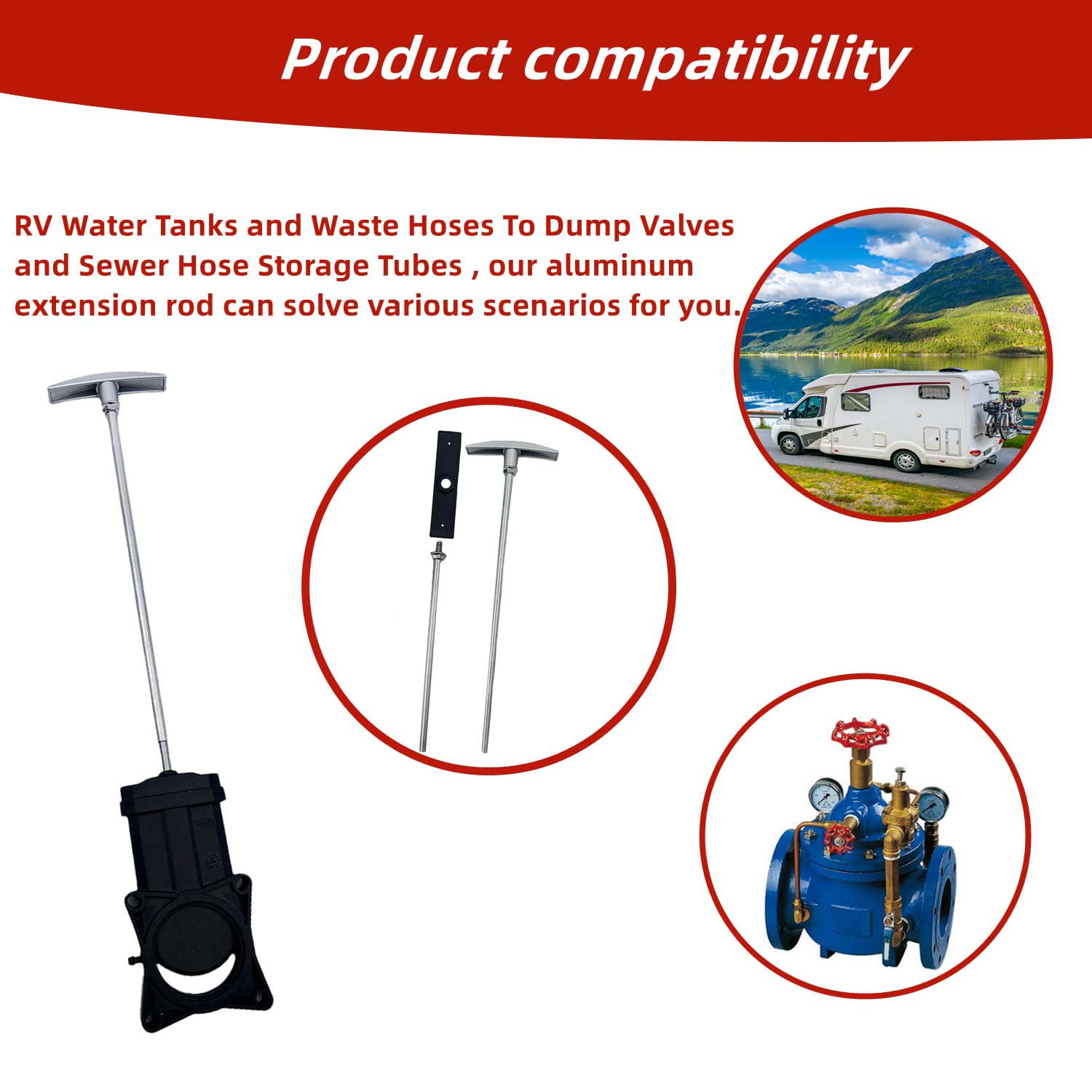 Tubo De Extensión De Válvula De Desecho Rv Varilla De Extens | Cuotas