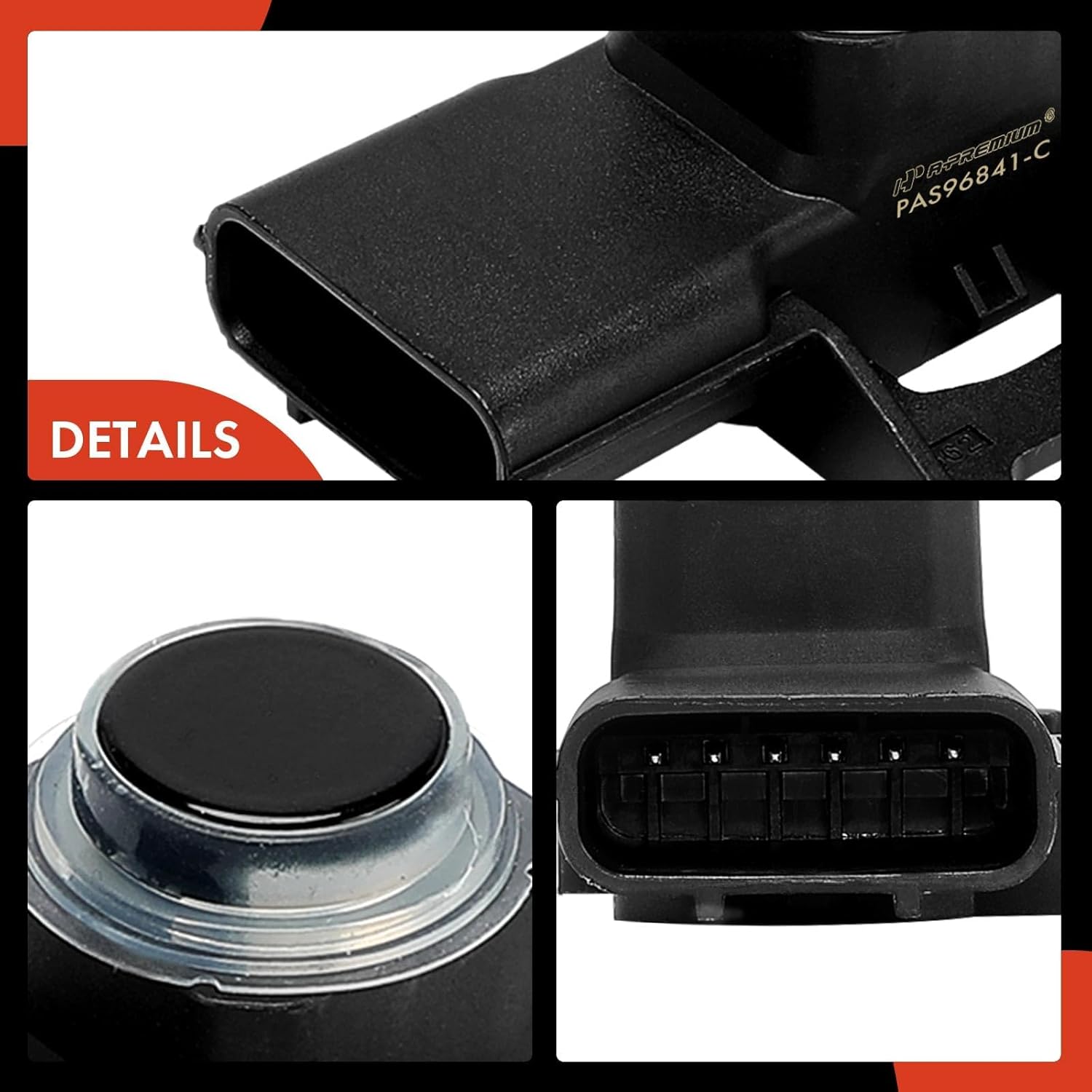 A-Premium 4-PC Rear Reverse Backup Parking Assist Sensor Compatible with Select Acura Models - MDX 2017-2020, RDX 2019-2021, TLX 2018-2020, Replace# 39680TX4A010