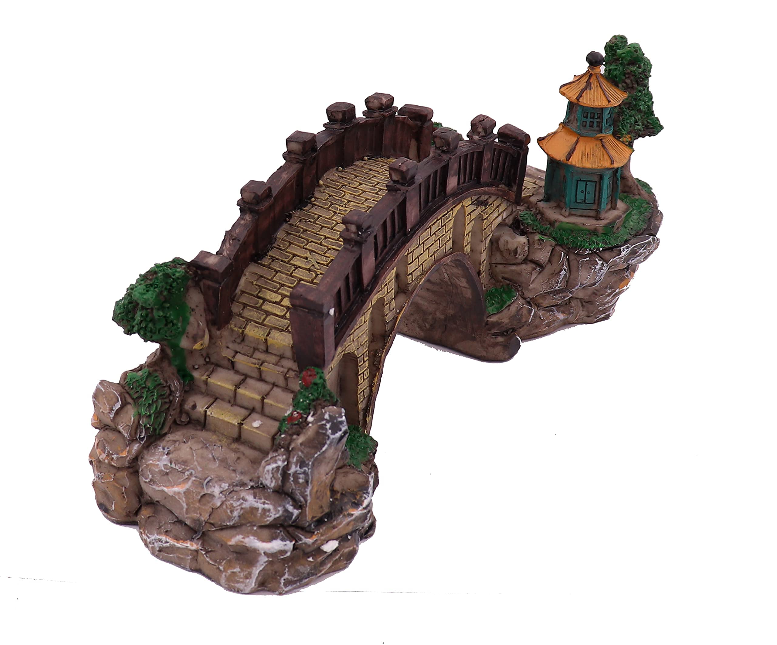 JOICE GIFT Large Aquarium Decor Ornament Decorations Fish Tank Landscape Bridge