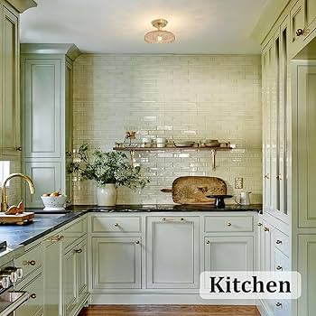 Floral Trend　SHBeastMaster MD 12000 Shenmoyl Semi Flush Mount Vintage Lights Fixture with Amber