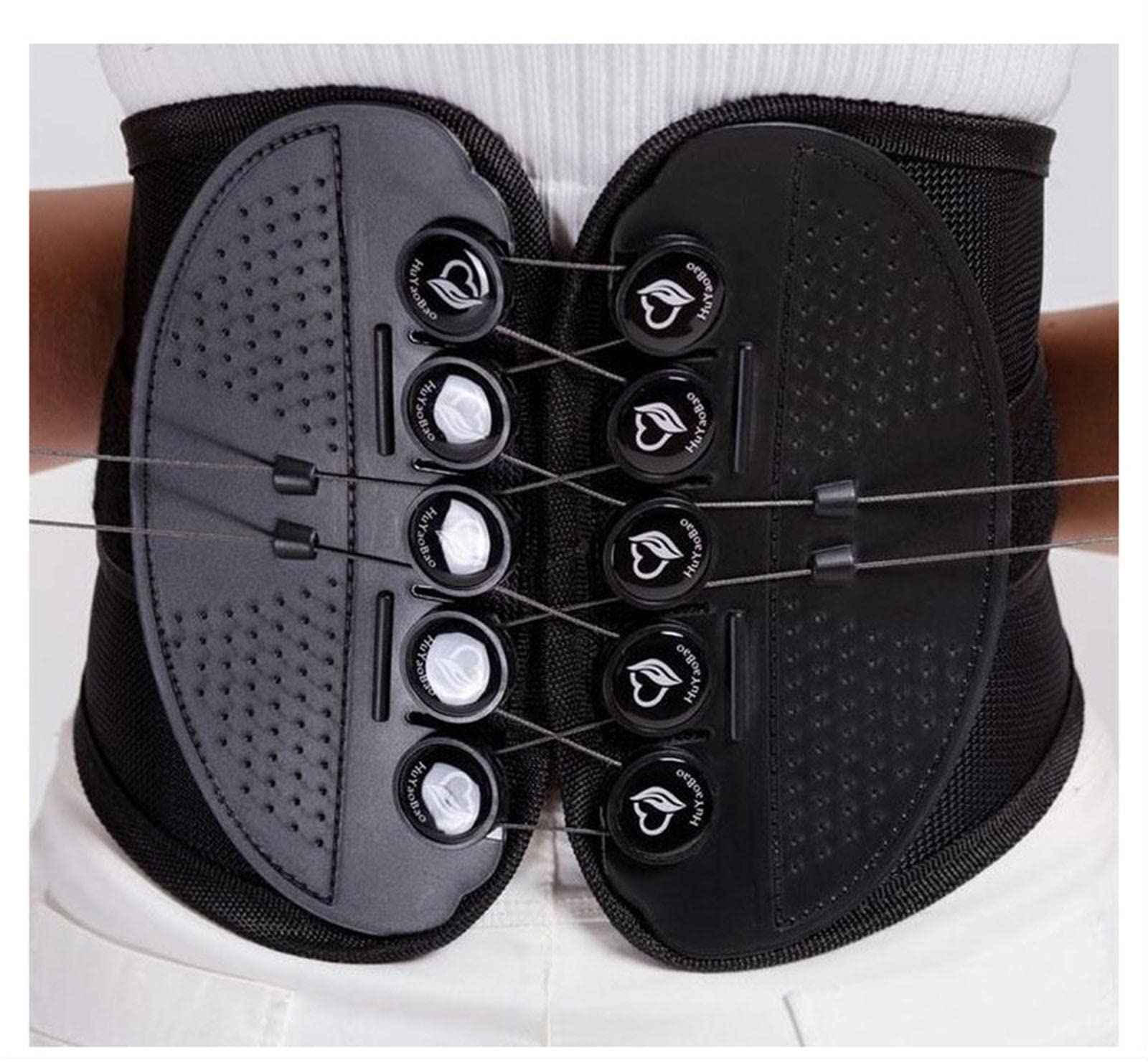 Correttore posturale per la Parte Bassa della Schiena con Sistema a carrucola - Cintura di Supporto Lombare per Donne e Uomini - Cinghie Regolabili in Vita per Sciatica, stenosi