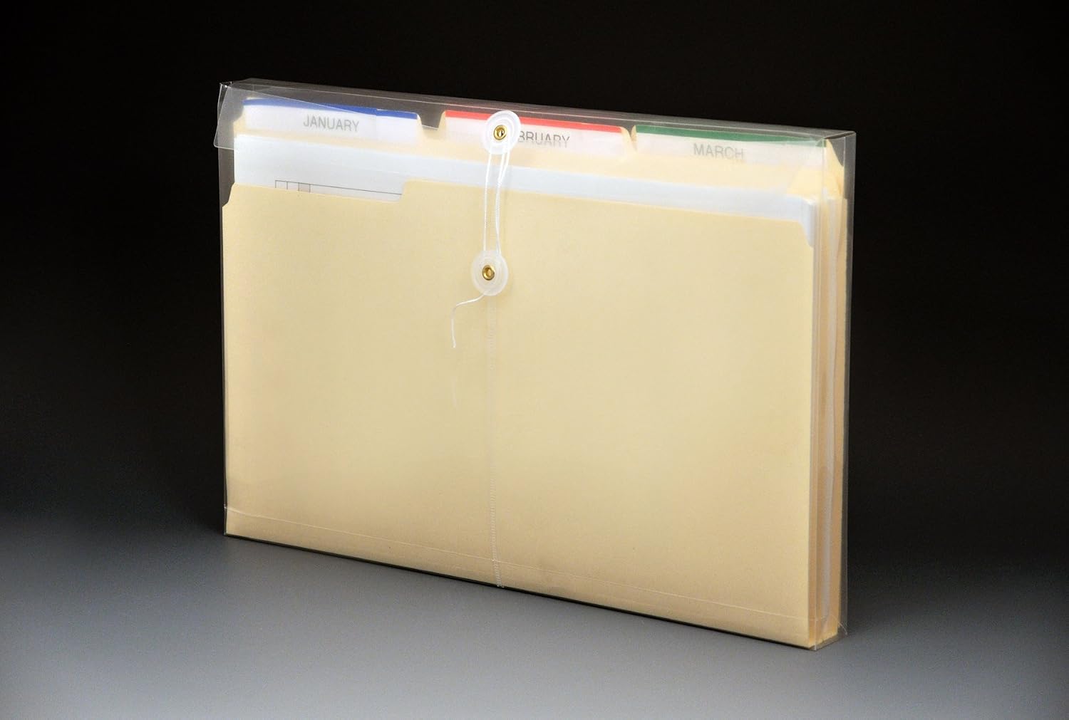 Lion String-A-Long Clear Poly Envelopes with Gusset, Legal, Side Load, 6 EA/Pack, 1 Pack (32050-CR)