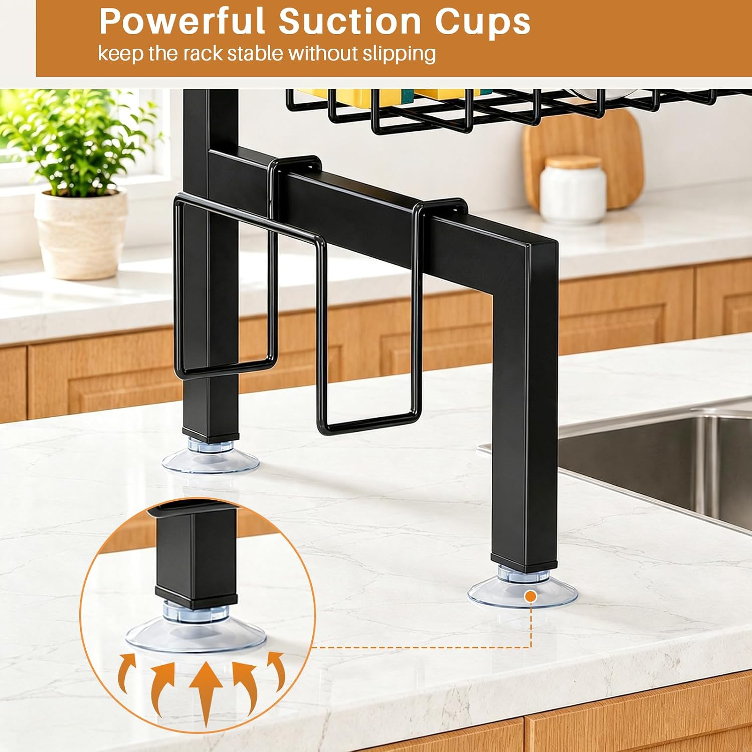 NestOrganix Over The Sink Dish Drying Rack, Dish Drying Rack for Kitchen