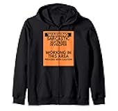 Warning Sarcastic Software Developer Occupation Gift Zip Hoodie