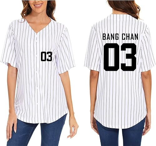 DHSPKN Stray Kids Domin ATE Album Merch Rockstar 8th Baseball Shirt Felix Jisung Hyunjin Minho Bangchan Changbin Concerts Tee Unisex Tops