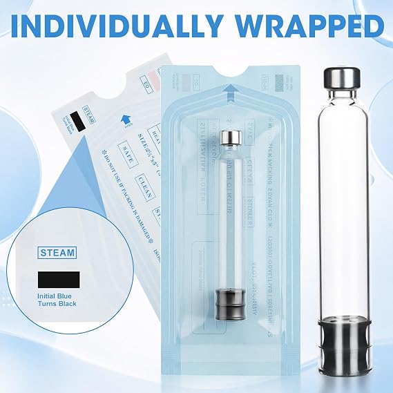 3ml Pen Cartridge for Peptide Pen, 3ml Cartridges Empty Glass with 11mm Long Stopper, Compatible with Reusable Injection Pens V1 & V2, Individually Sealed and Wrapped, 10 Pack