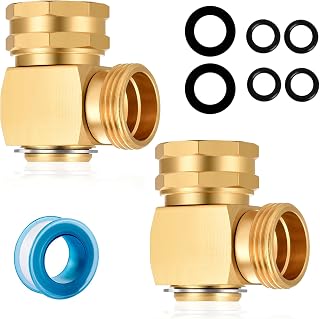 Garden Hose Swivel Elbow Connector 90 Degree (2 Pack) image