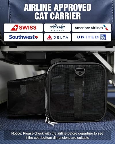 PETUX Top and Side Expandable Pet Carrier for Small — detail view