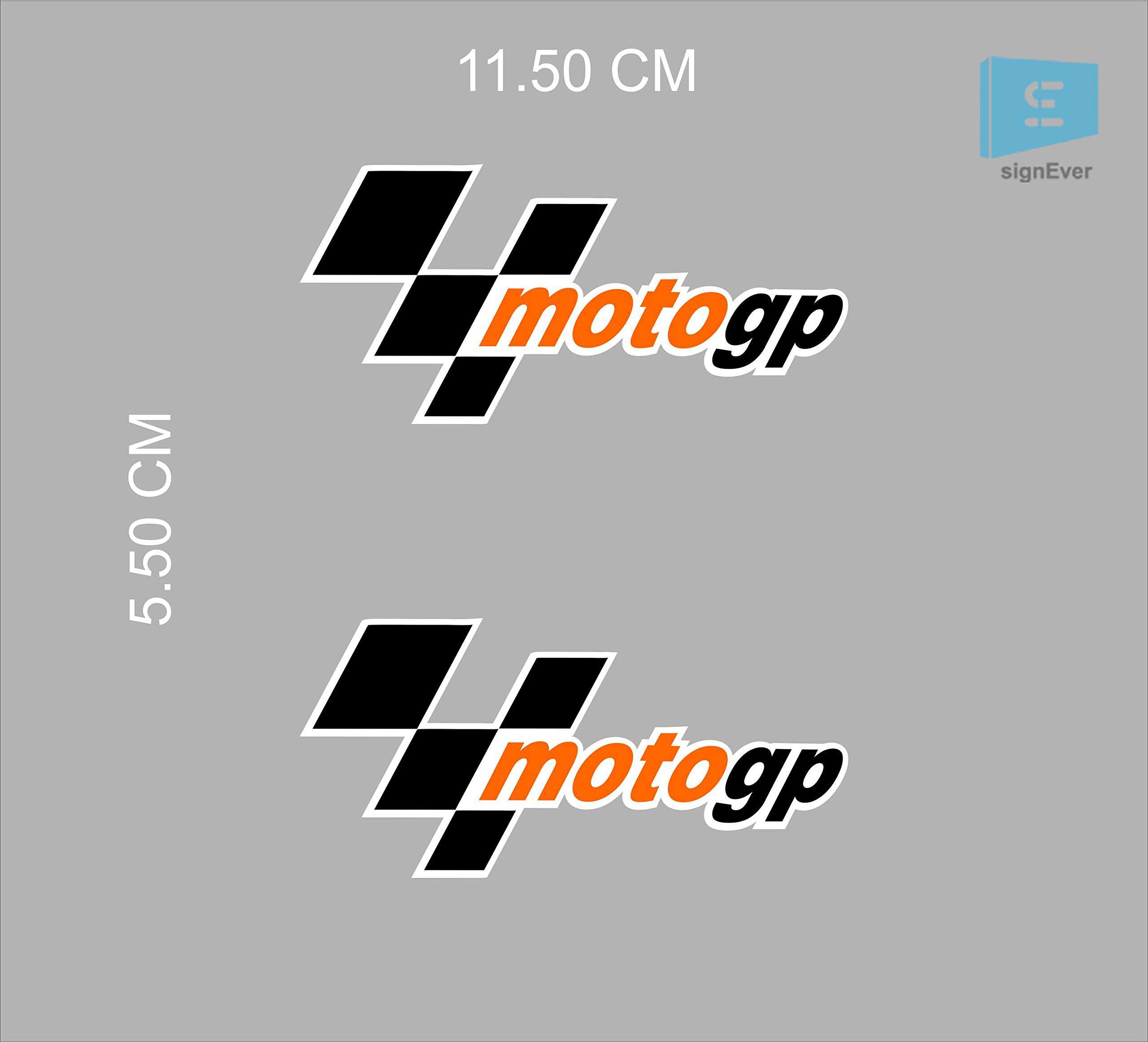 Moto Gp Stickers For Fz Rx Fazer R15 Decals Color: White,Black,Orange L x H 11.50 x 5.50 Cm Pack of 2
