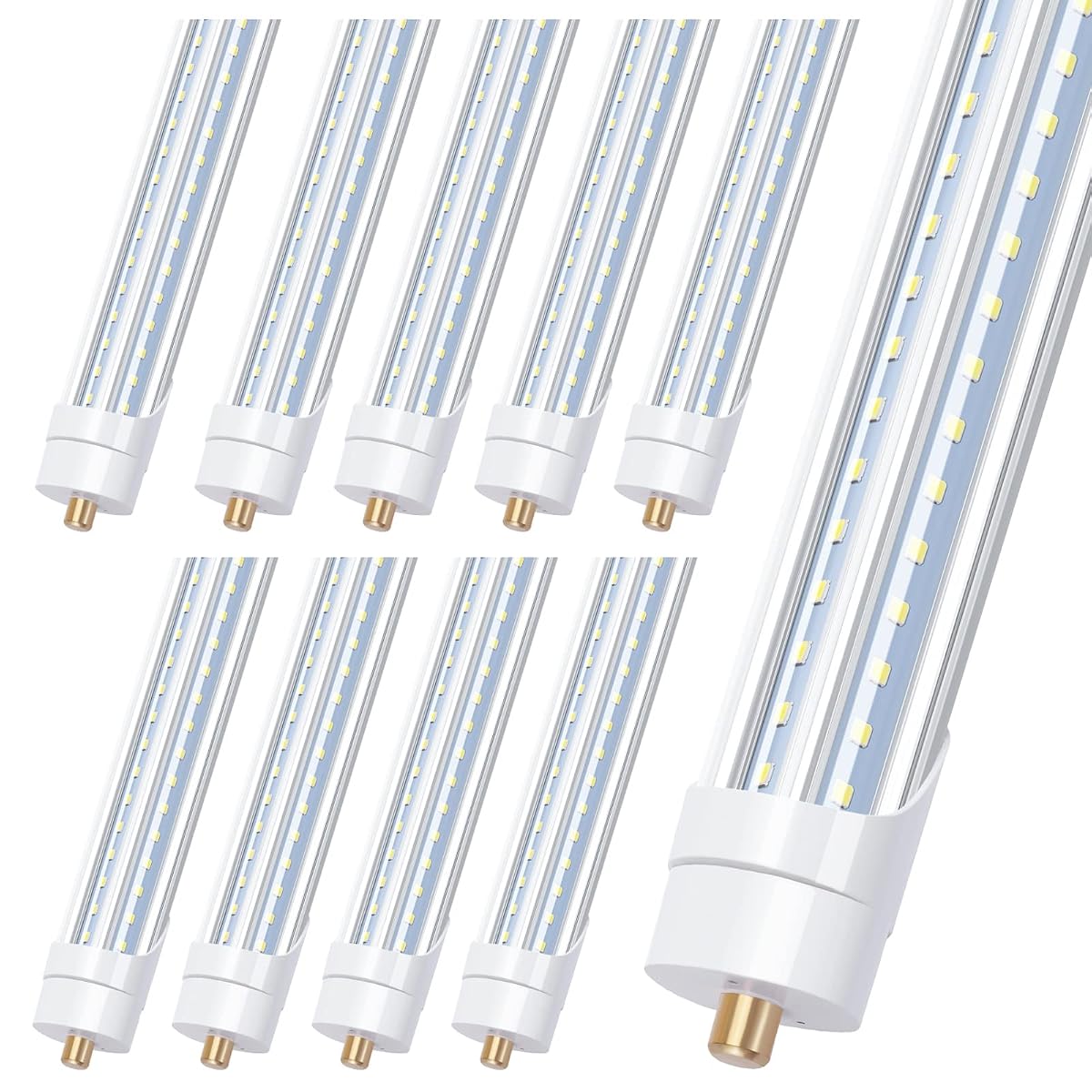 Ligheart T8 8 Foot Led Shop Light, 90W 10000Lm Led Light Tube, Single Pin Fa8