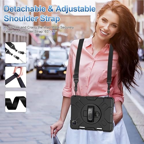 Miniatura 8 de SUPFIVES Funda para iPad Pro de 11 pulgadas (202220212020), protector mejorado de grado militar a prueba de golpes de silicona para iPad Pro 11 de 4