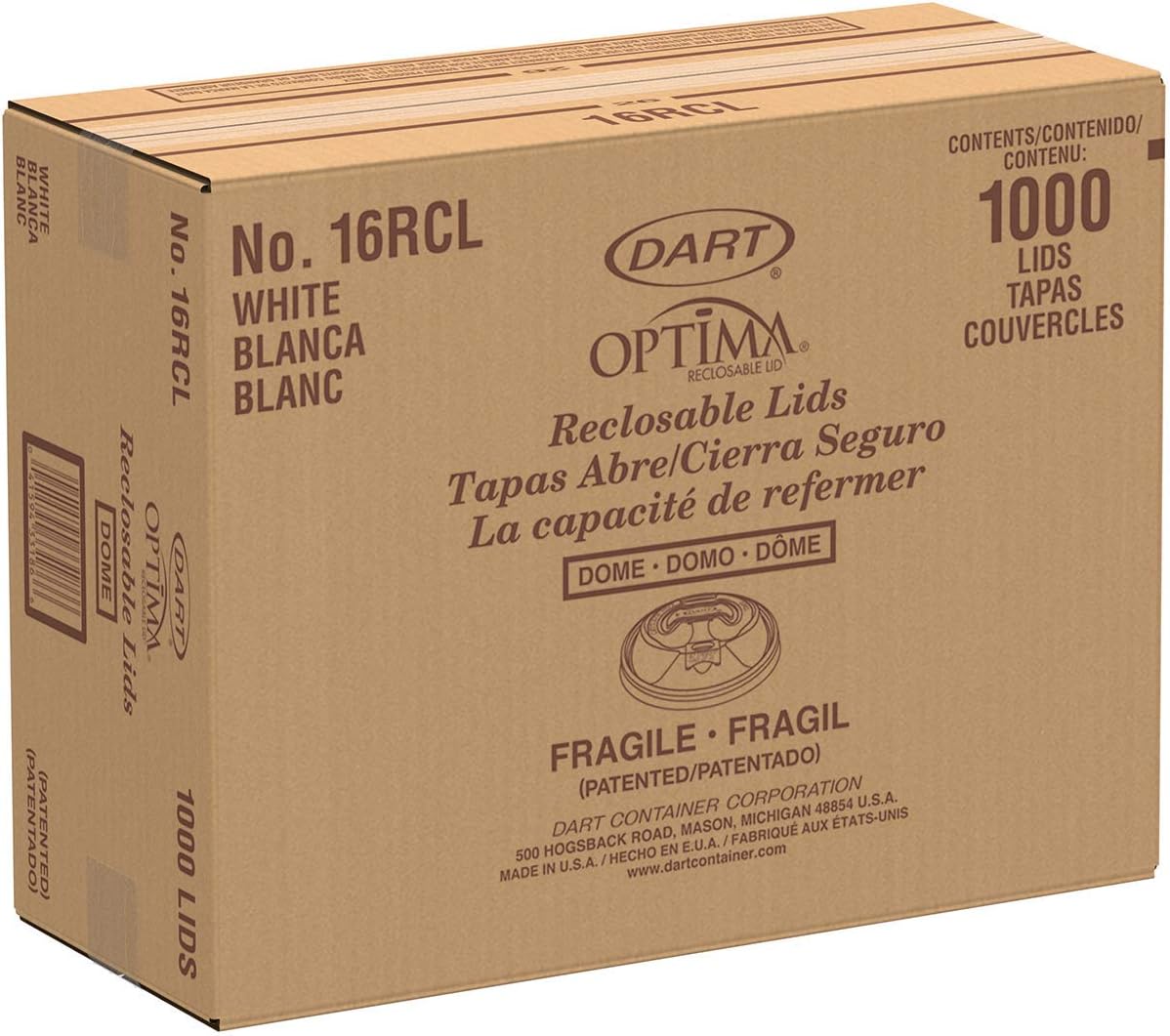 DRC16RCL - Optima Reclosable Lid