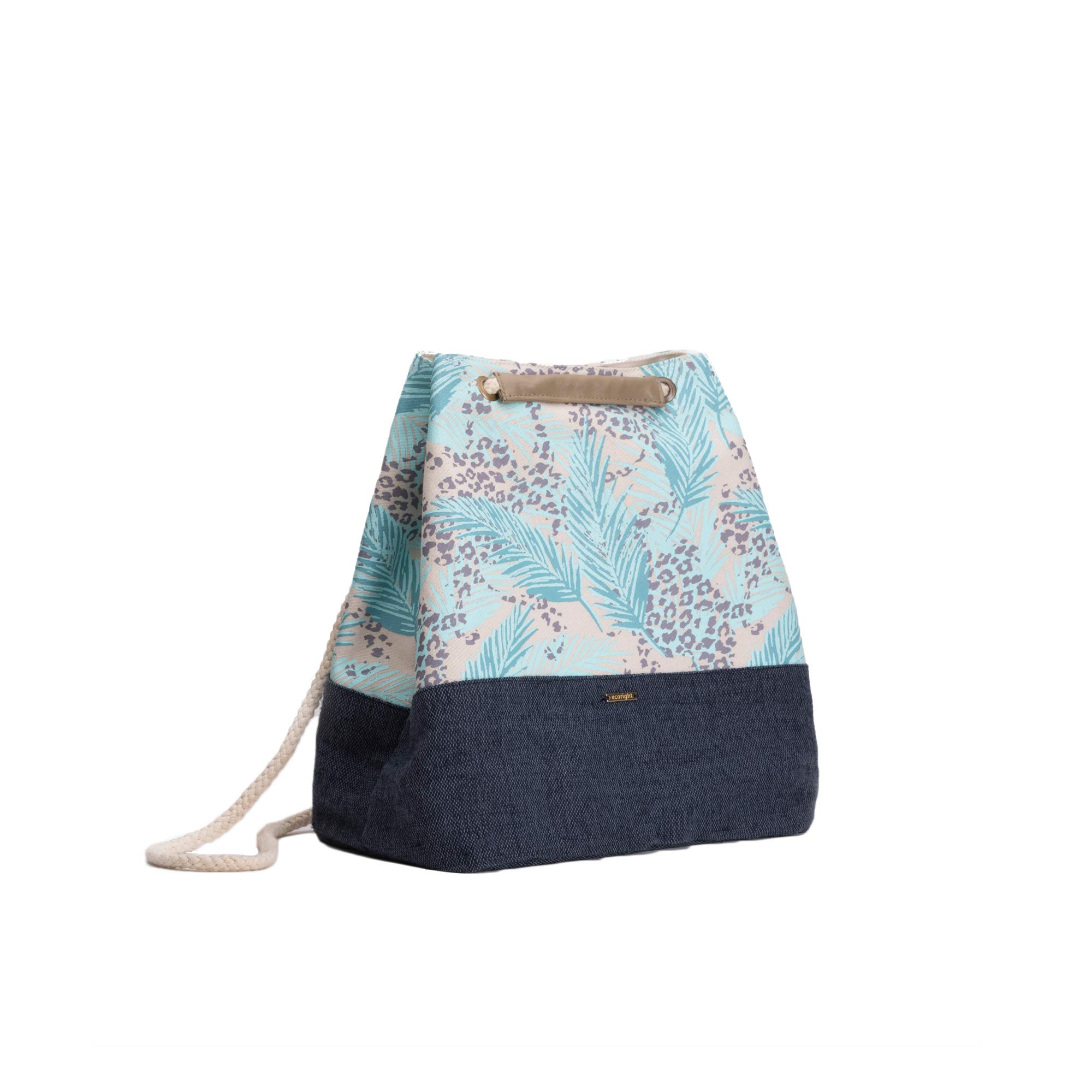 Eco Right Bucket Bag for Women | Convertible Backpack Tote Made From Jute & Organic Cotton