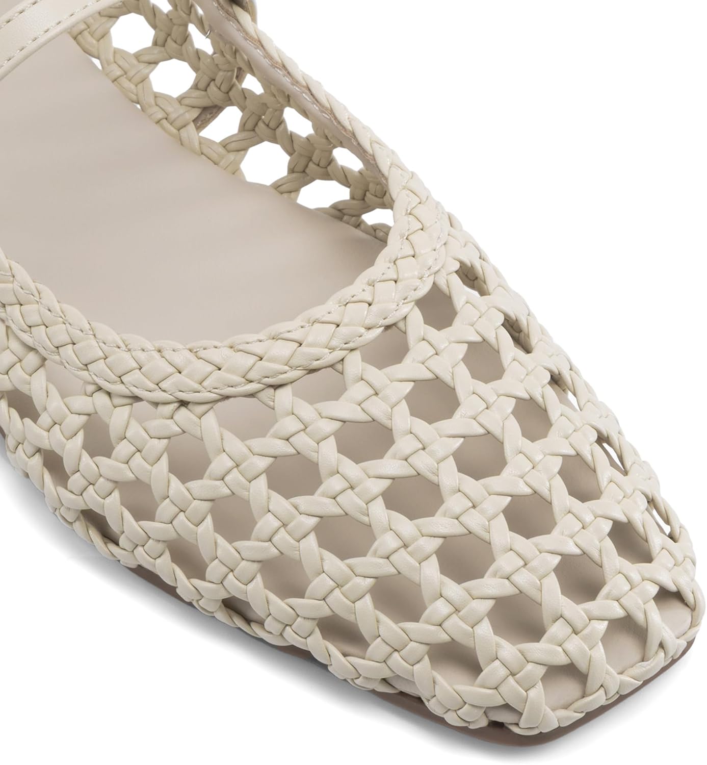 DREAM PAIRS Woven Ballet Mary Jane Flats for Women Dressy Comfortable Square Toe Ballerina Flats with Adjustable Buckle Strap for Work Casual Travel Daily - Image 6