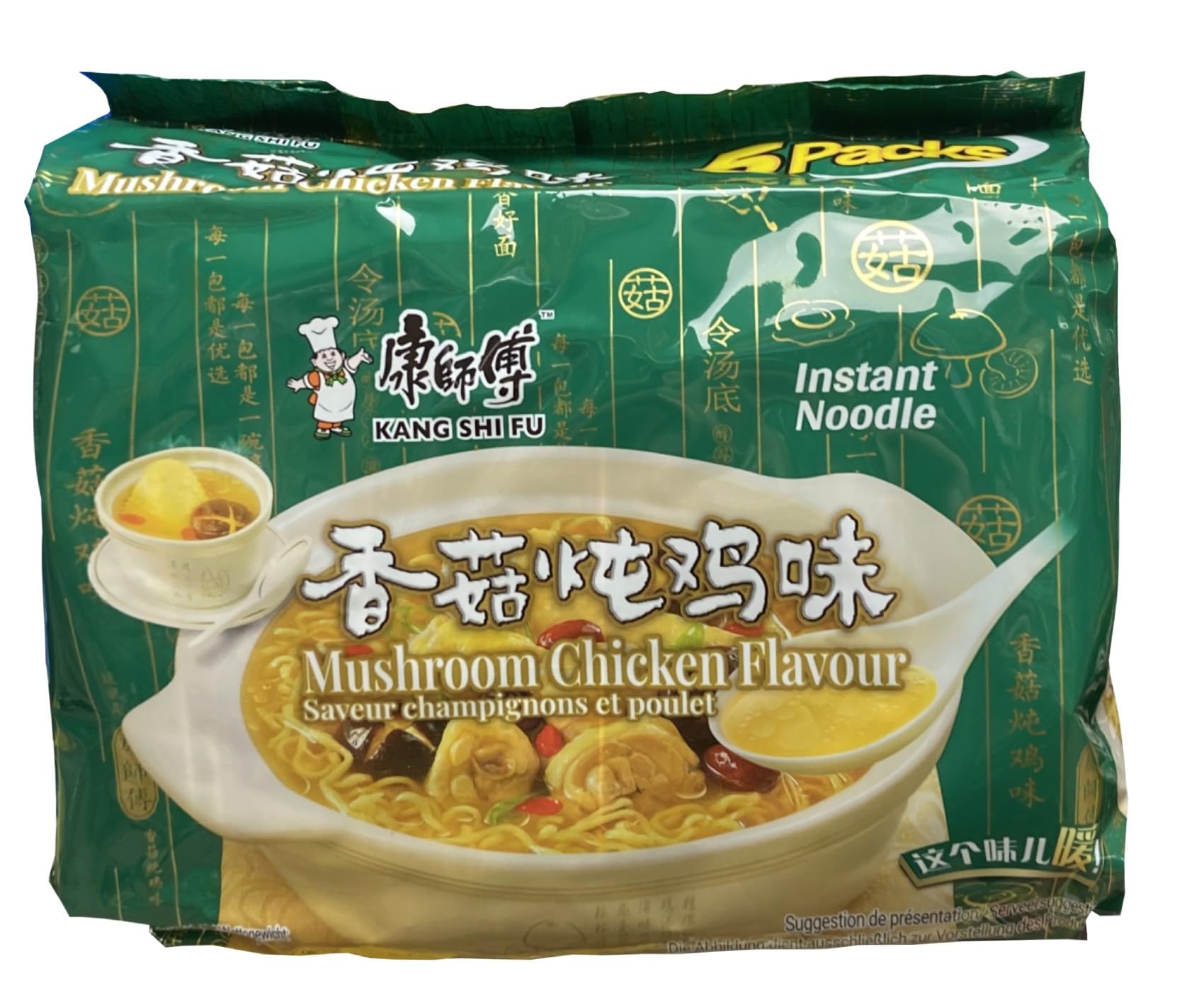 Nouilles Instantanées Poulet au Champignon 5 x 100g/Sachet