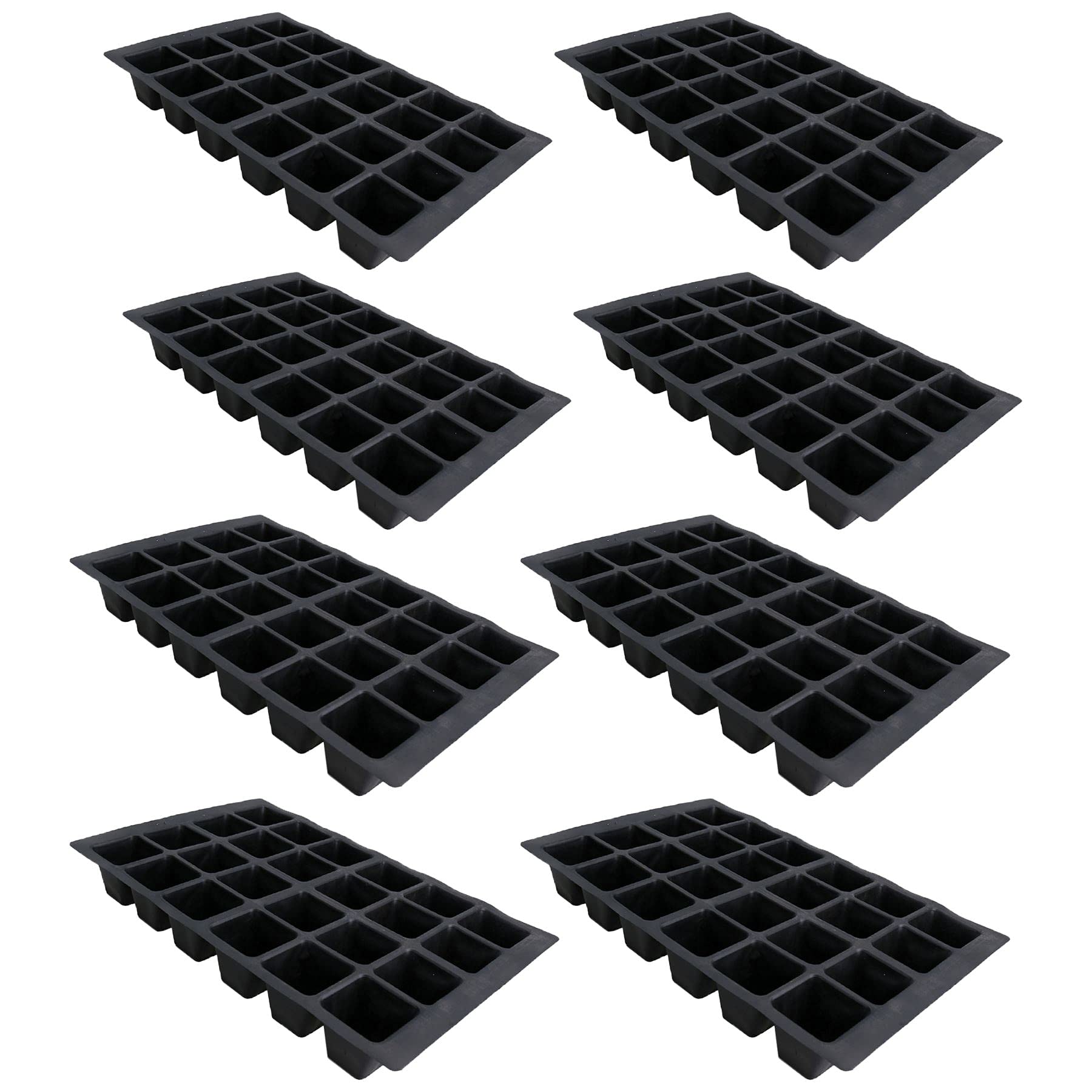 AB Tools 24 Cell Plant Trays Bedding Plant Pack Plastic Inserts Seed Tray Pots – 24 Trays
