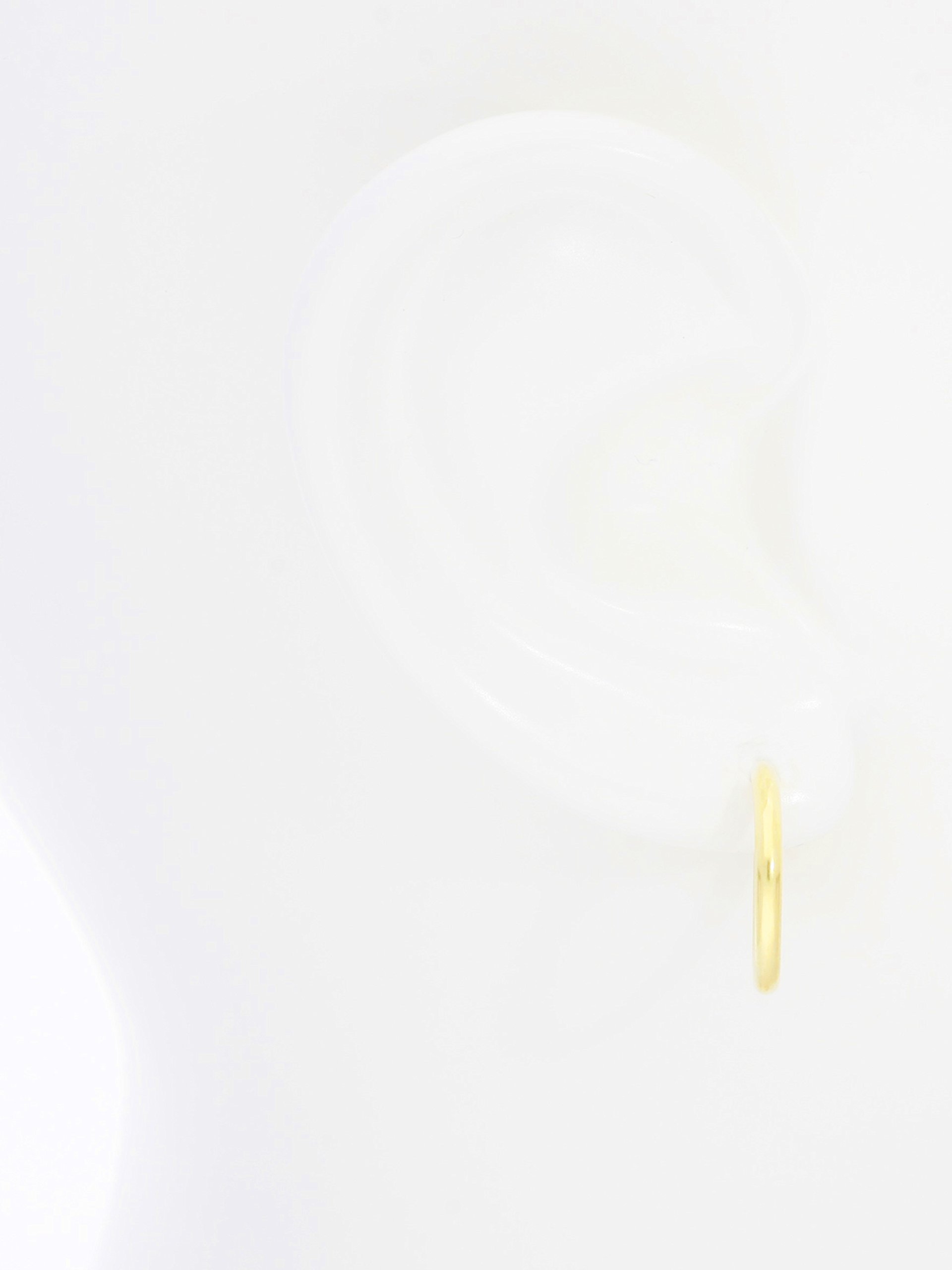 My Gold Damen Mädchen Ohrringe Creolen 333/585 Echtes Gelbgold Gold (8/14 Karat) Ø 20mm Breite 2,5mm Goldohrringe Pretty Celine
