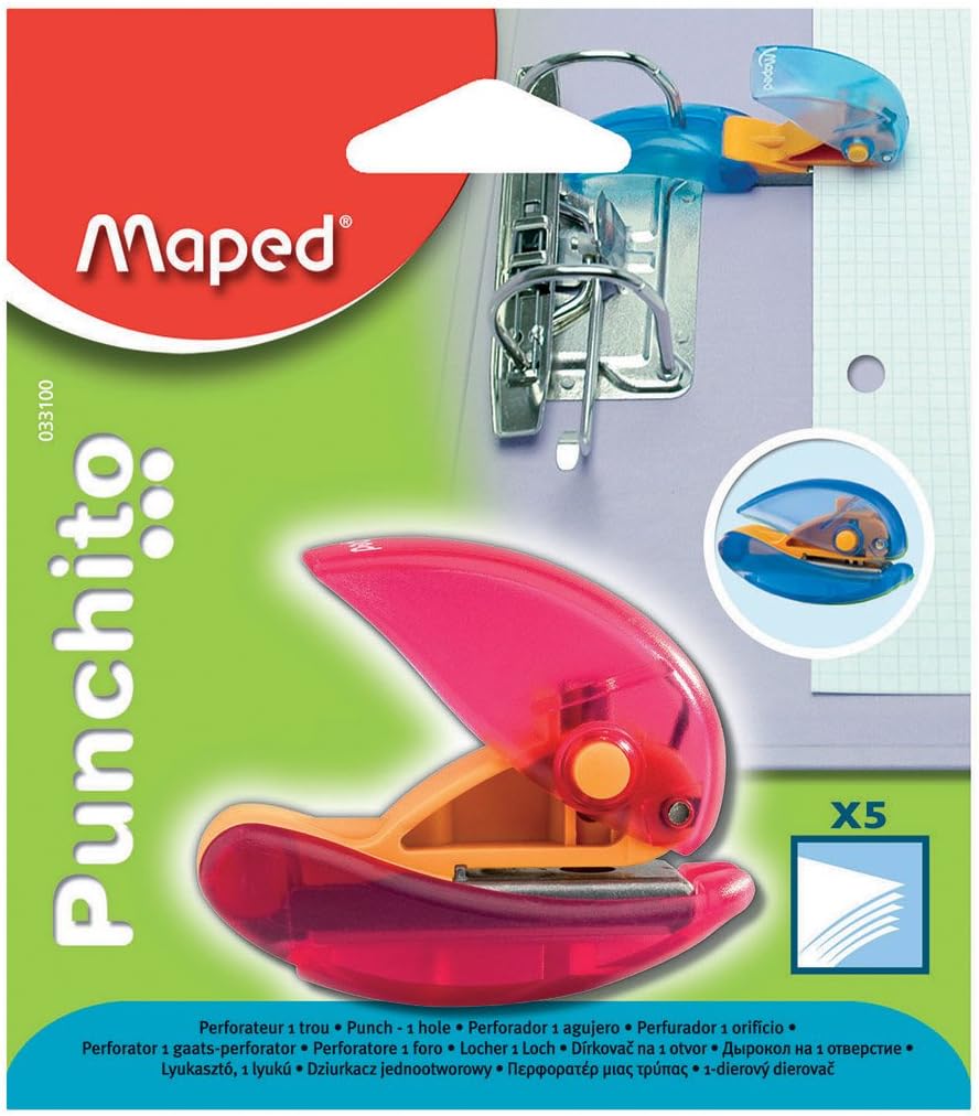 Punchito 1 Hole Punch - Assorted Colours