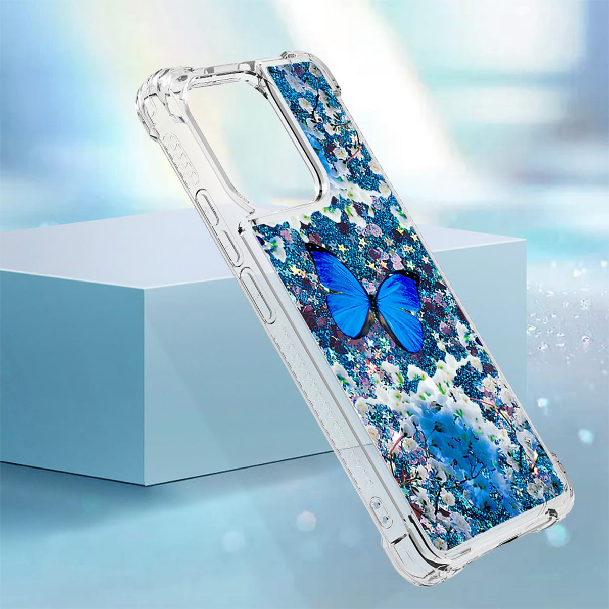 Custodia Con Farfalla Glter Di Lusso Per Xiaomi Redmi Note 9 - Foto 5