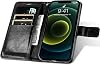Compatible con Huawei Enjoy 8 / Y7 (Pro) 2018 / Nova 2 Lite, Compatible con Funda para Honor 7C, Funda Flip con Soporte y Ranura para Tarjetas Protector Negro 1