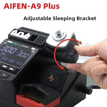 AIFEN A9 Plus Soldering Station Compatible Soldering Iron Tip 115/210/245 Handle Control Temperature Welding Rework Station(A9+ 210+3tips)