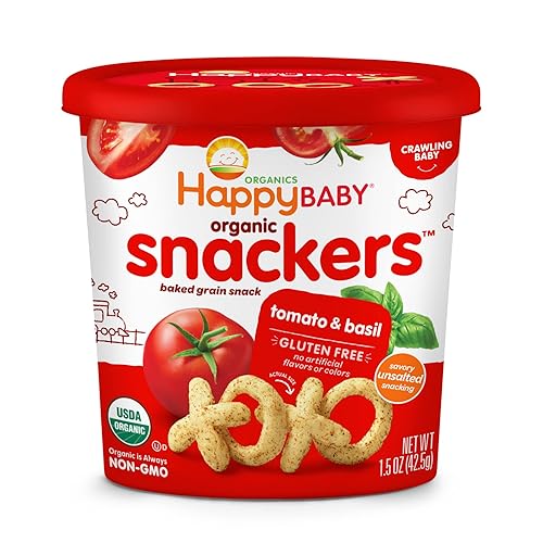 Miniatura 9 de Happy Baby Organics - Bocadillos orgánicos sin gluten cheddar vegano y brócoli taza de 15 onzas paquete de 6