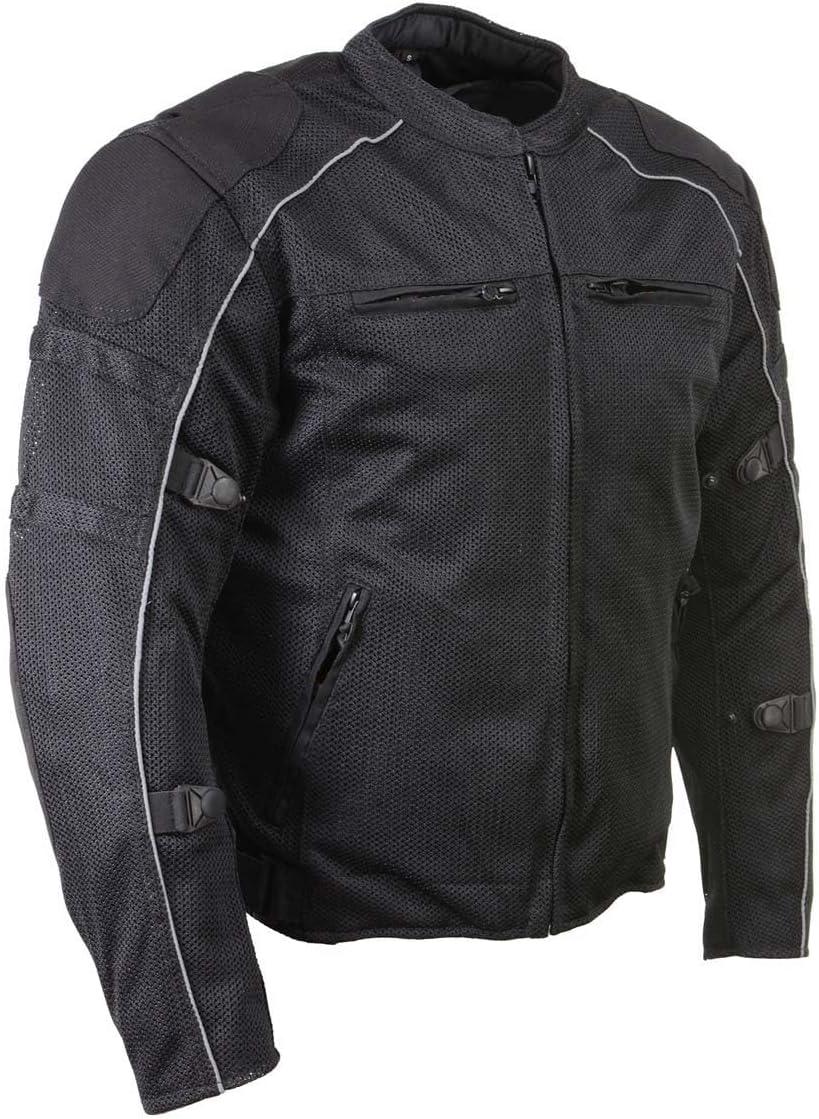 Chaqueta de motociclista de cuero con armadura CE para hombre Milwaukee - Uso durante todo el año