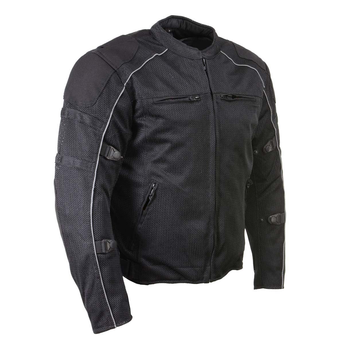 Men's CE Armored Textile Motorcycle Rider Jacket - Year Round Wear