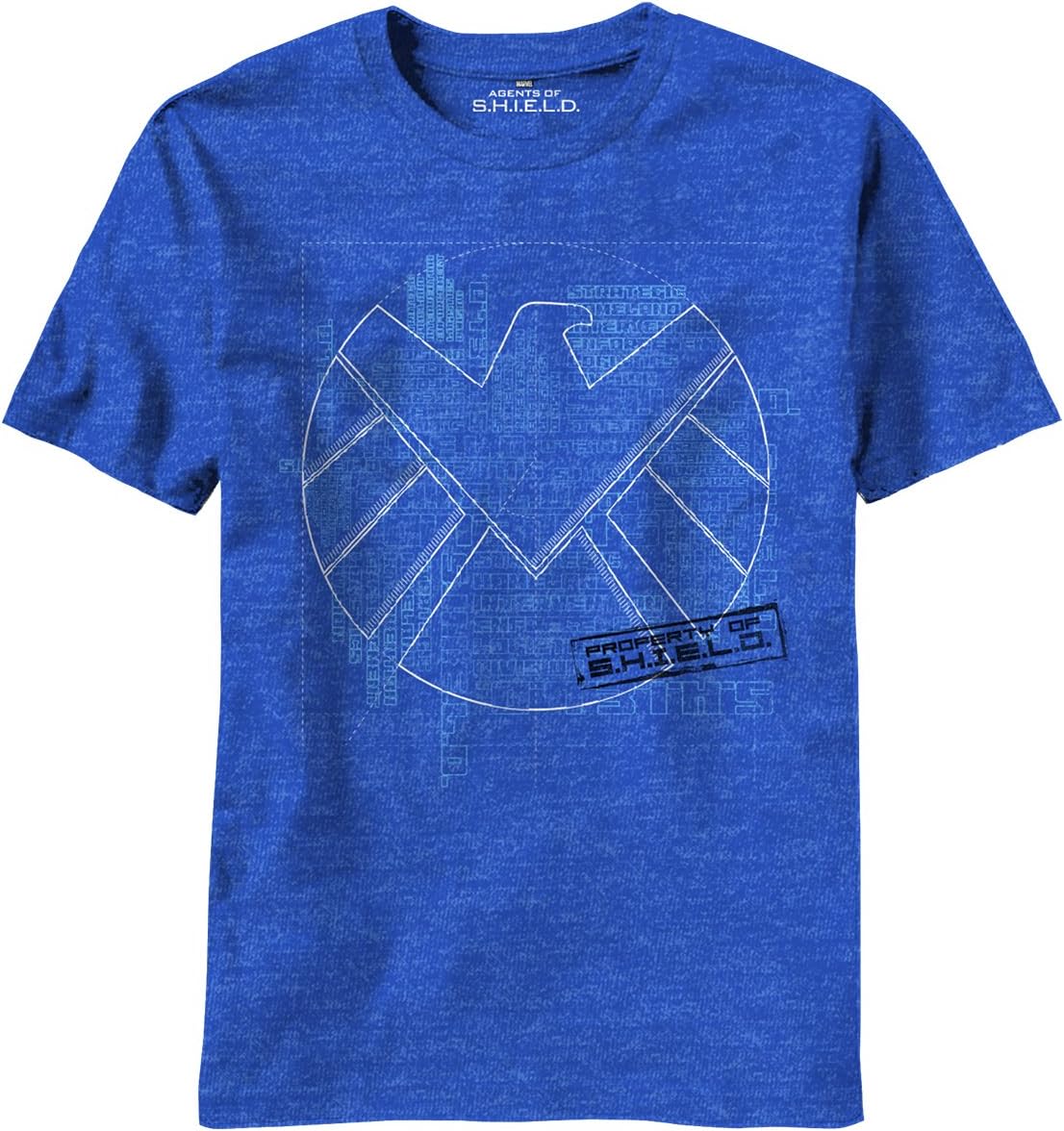 Marvel Agents of S.H.I.E.L.D. Men's Blueprints T-Shirt