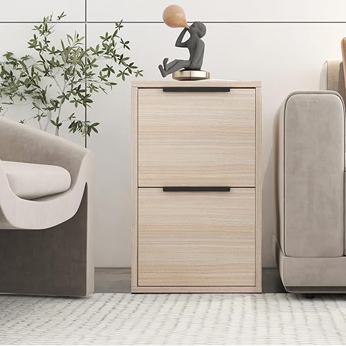 Miniatura 28 de LUCYPAL Archivador de 2 cajones, archivadores de madera con barras colgantes para tamaño carta, archivadores para oficina en casa, archivador
