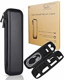 Slim Hard Pen Cases for Adults&comma; Travellers&comma; Insulin Travel&comma; Thin Black Pencil Case Hard Shell&comma; Small Waterproof Pencil Box Organizer for Apple Pencil Usb C&comma; Headphones&comma; Executive Fountain Pens