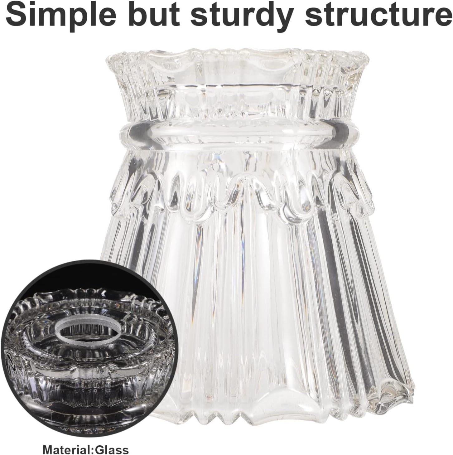 OSALADI Replacement Glass Lampshade for Pendant Lamp Modern Light Shade for Bedroom Corridor Dining Area Decor Versatile Home Lighting Fixture