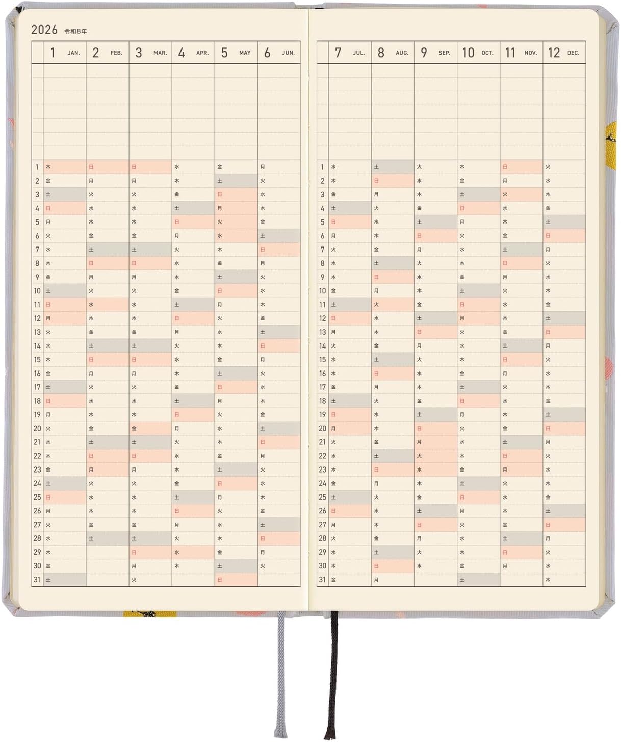 Hobonichi Techo 2026 Spring Weeks – ONE PIECE magazine: Hiriluk’s Cherry Blossoms (Japanese, Tall & Slim, April Start)