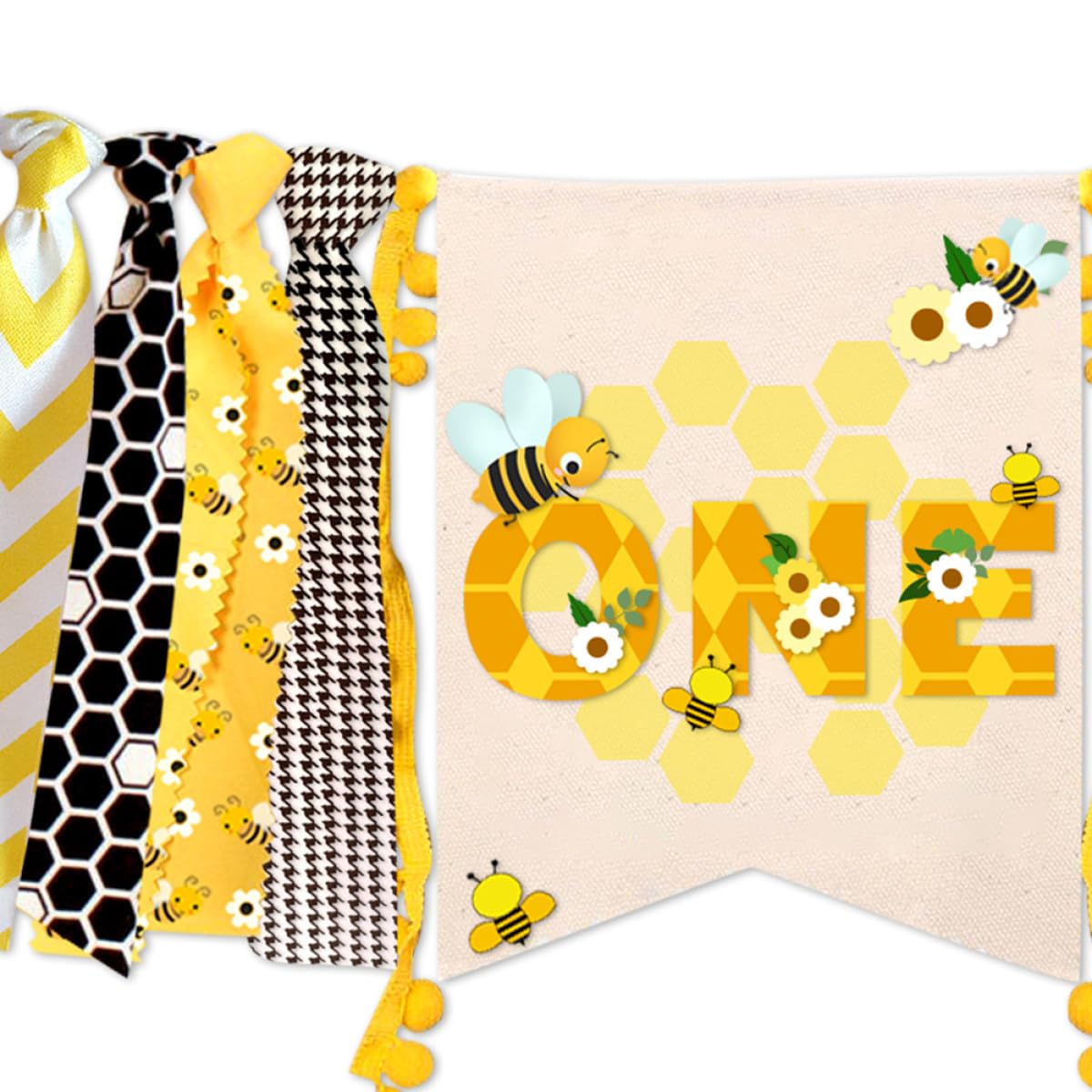 VICASKY 3piezas Guirnalda Colgante De Cumpleaños Para Primer Cumpleaños De Decoración Reutilizable y Celebraciones Banderín Adorable Para Infantiles
