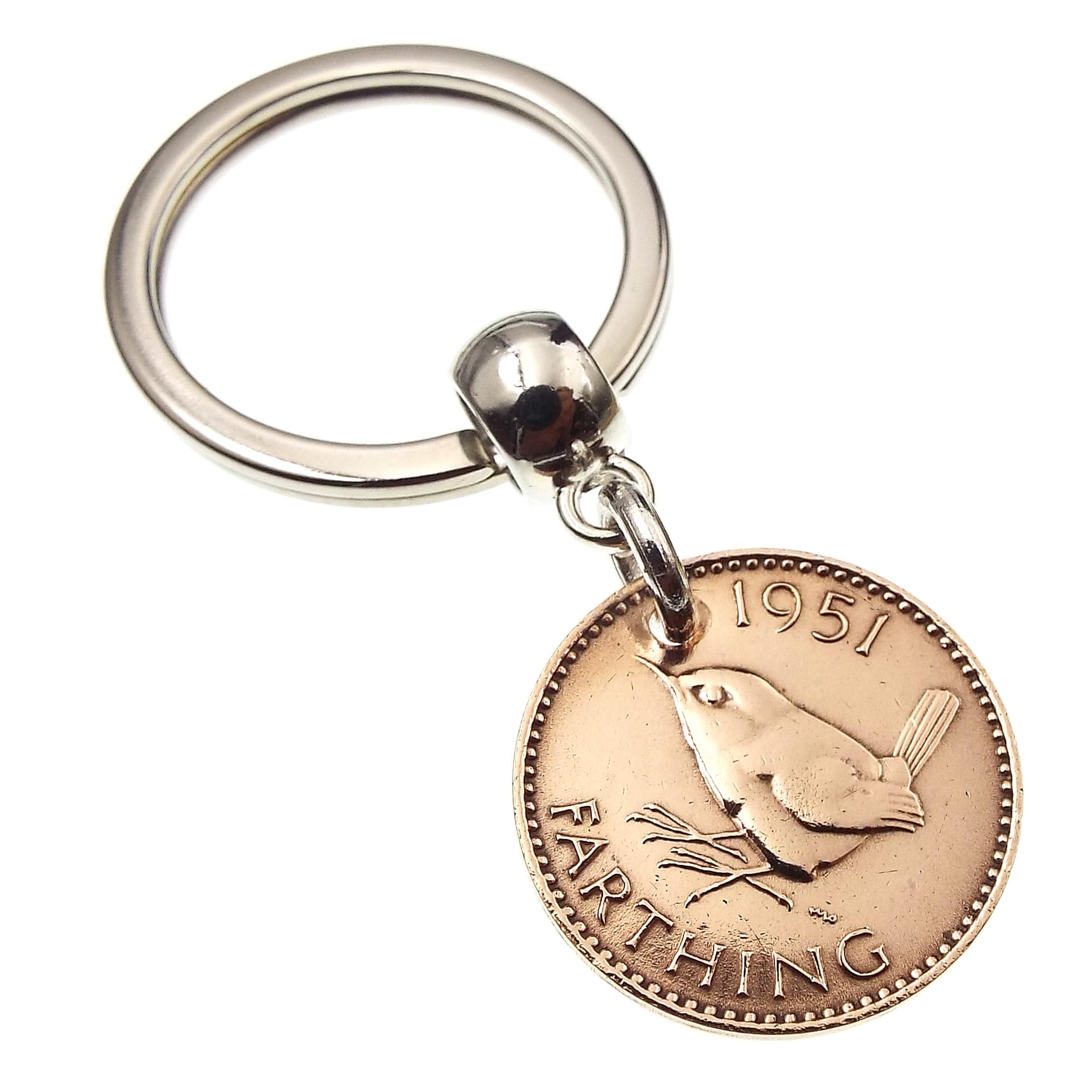 A Silver Dream 1951 Farthing Coin Keyring