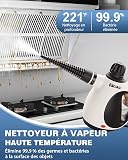 KLONA Nettoyeur Vapeur Portatif, Nettoyeur à Vapeur avec 10 Accessoires - 3