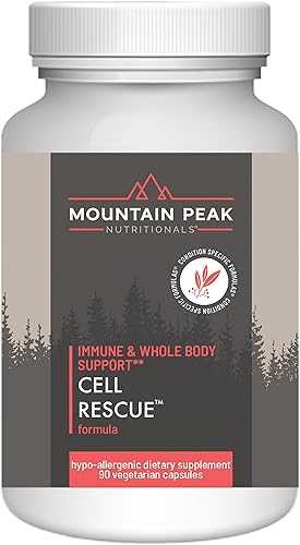 Mountain Peak Nutritionals Cell Rescue - Suplemento antioxidante de apoyo inmunológico con cúrcuma, raíz de jengibre y bromelina, apoya la salud