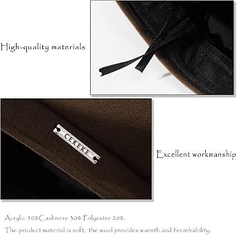 huablo French Beret Hats for Women Beige Beret hat Solid Color Cotton Beret Cap for Womens Girls Lady