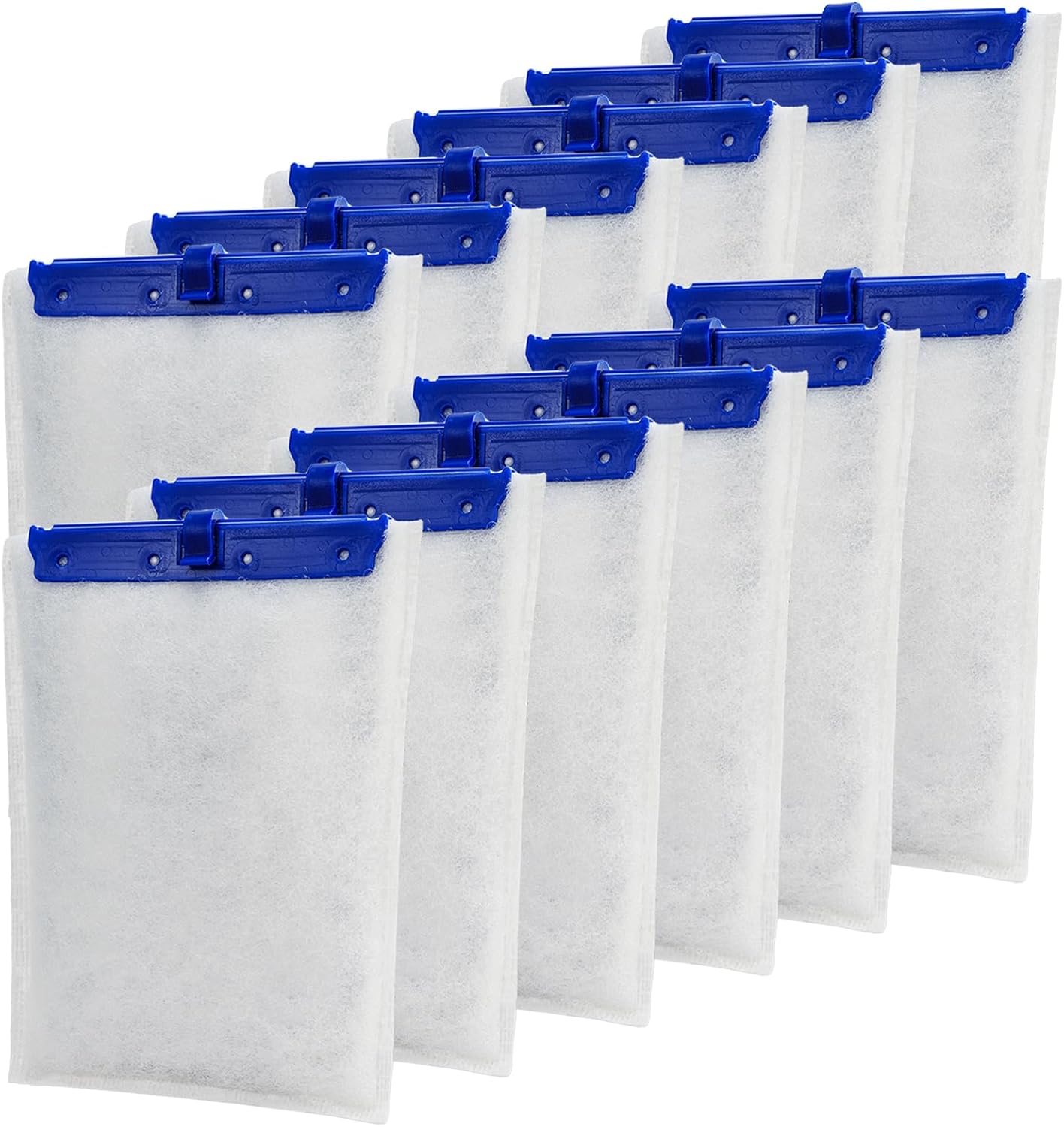 12-Pack Large Replacement Filter Cartridges Compatible with Tetra Whisper Bio-Bag Filters Large Aquarium Filter Cartridges for Whisper 20i/40i /IQ20/30/45/60 PF20/30/40/60 Power Filters L-12Pack