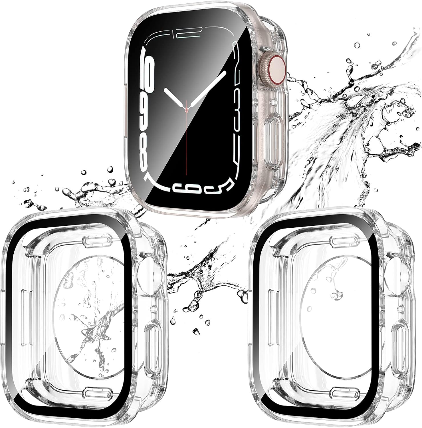 2-Pack Waterproof Case for 40mm Apple Watch SE 3/2/1 Series 6/5/4