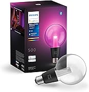 フィリップスヒュー(Philips Hue) スマート電球 E26 ライトガイド G95 - スマート照明 Alexa対応 マルチカラー 1600万色 電球色 昼白色 調光 調色 スマートホーム 間接照明 LED スマートライト 音声操作 アプリ操作 Matter対応 ガラス