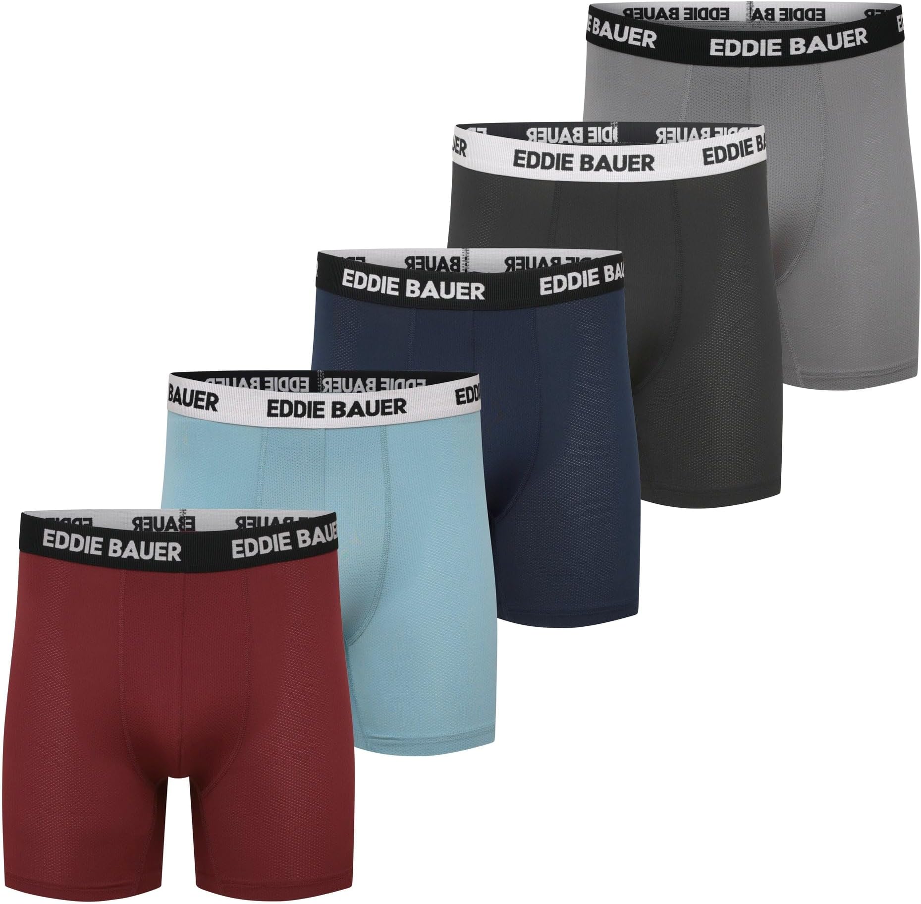 mens Microfiber Mesh Boxer Brief With Contoured Pouch 5 Pack Boxer Briefs (pack of 5)