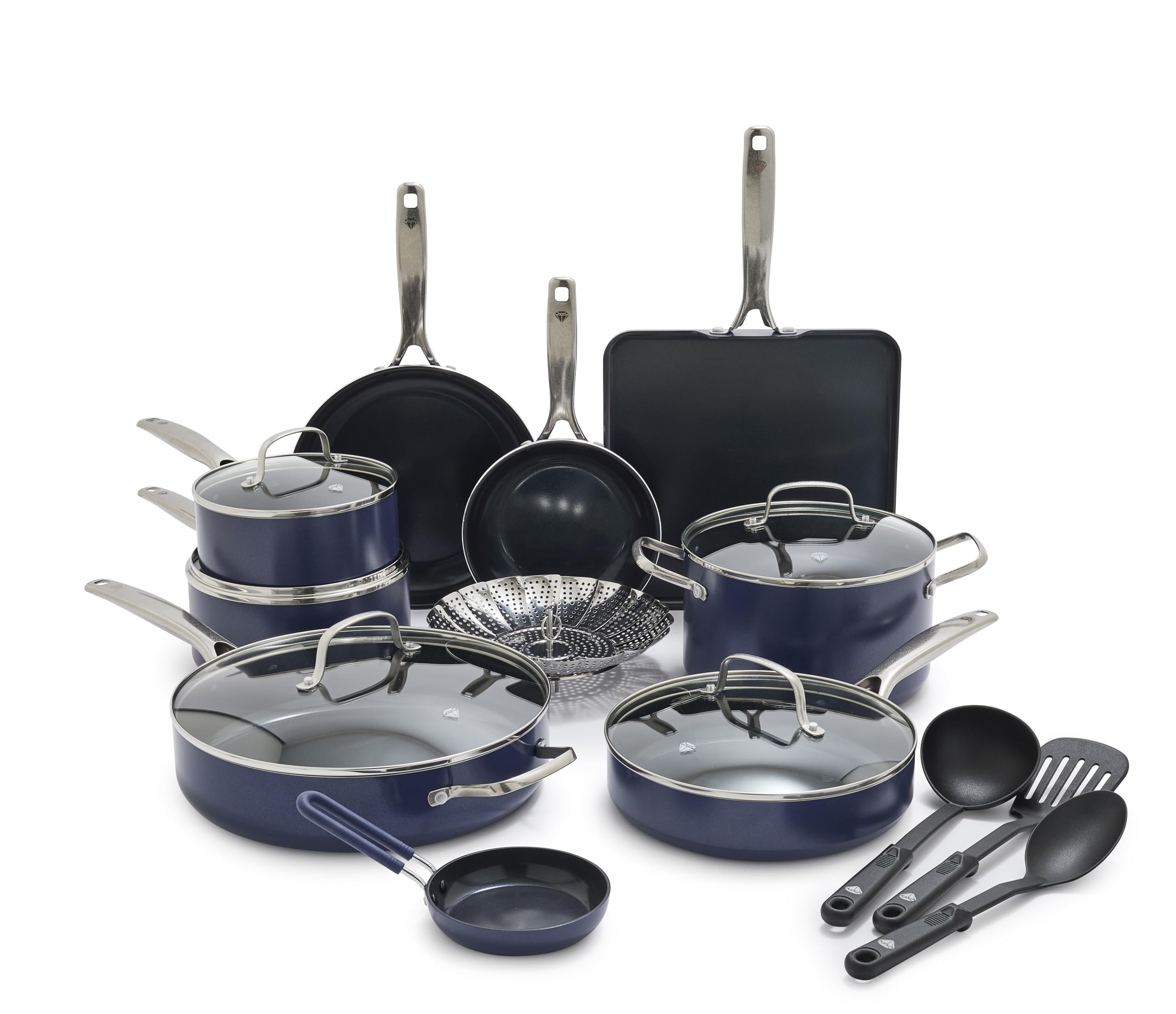 Blue Diamond 14 Piece Cookware Set - Image 1