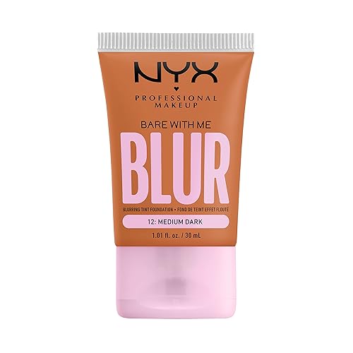 Vista 124 de NYX PROFESSIONAL MAKEUP Bare With Me Blur Skin Tint - Base de maquillaje con matcha, glicerina y niacinamida, marfil claro 03 marfil claro