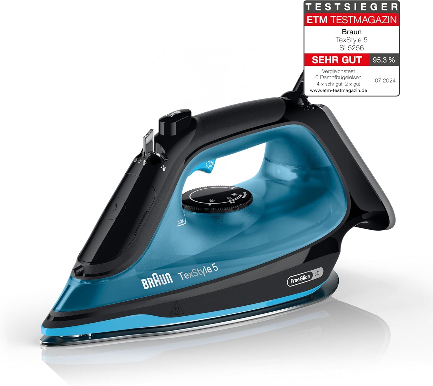 Braun TexStyle 5 gőzvasaló elölnézet