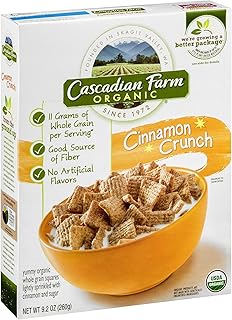 CASCADIAN FARM CEREAL CNNMN CRUNCH, 9.2 OZ