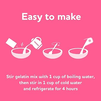 JELL-O Raspberry Gelatin Dessert Mix (3 Ounce (Pack of 6))